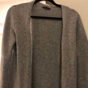 Theory duster length gray sweater